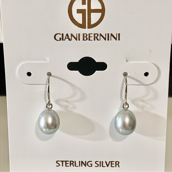 NWT Giani Bernini grey cultured pearl earrings - Picture 8 of 8